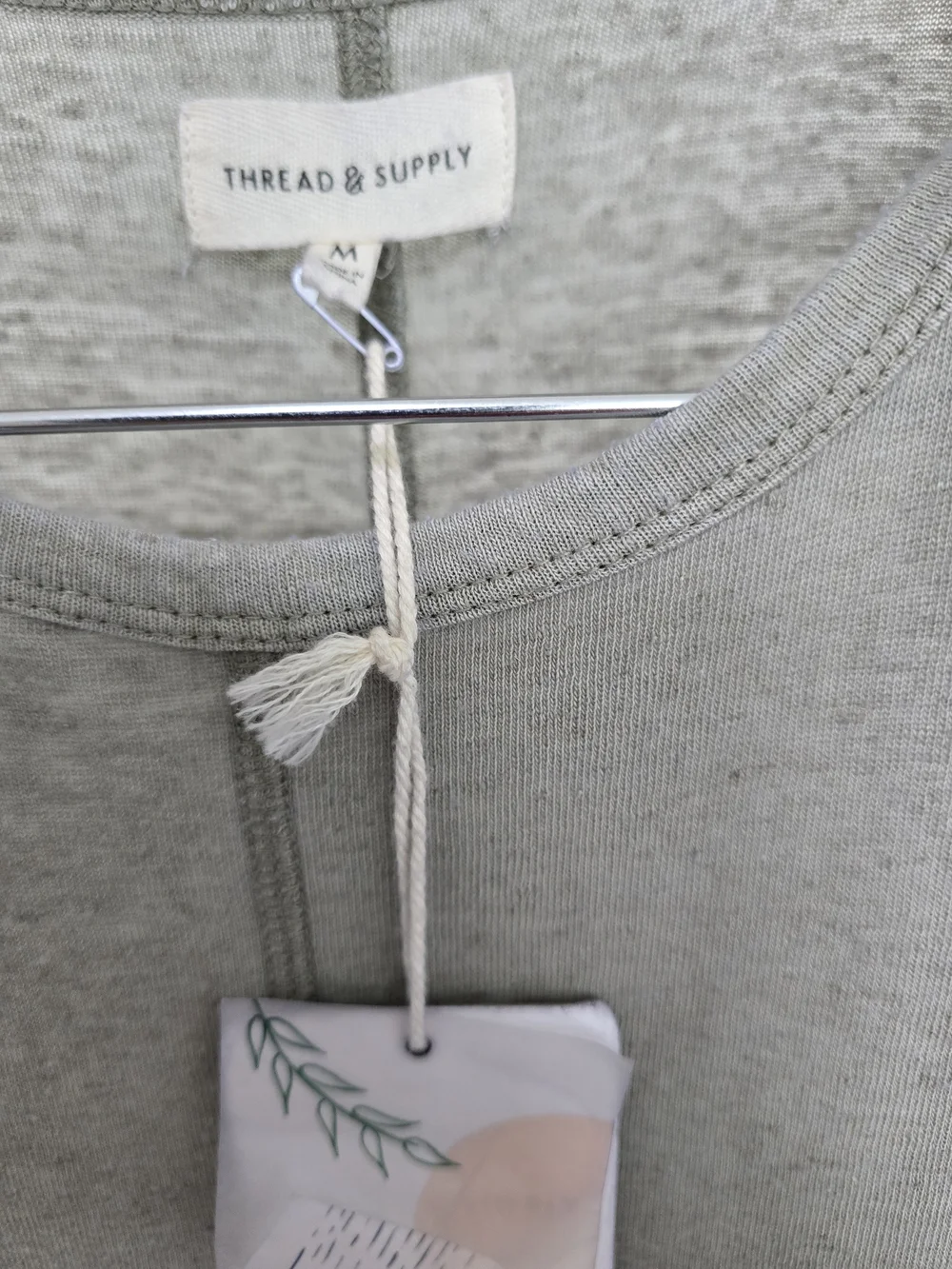 Thread & Supply Light Gray Maxi Knit Dress